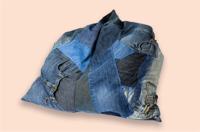 Pouf en jean